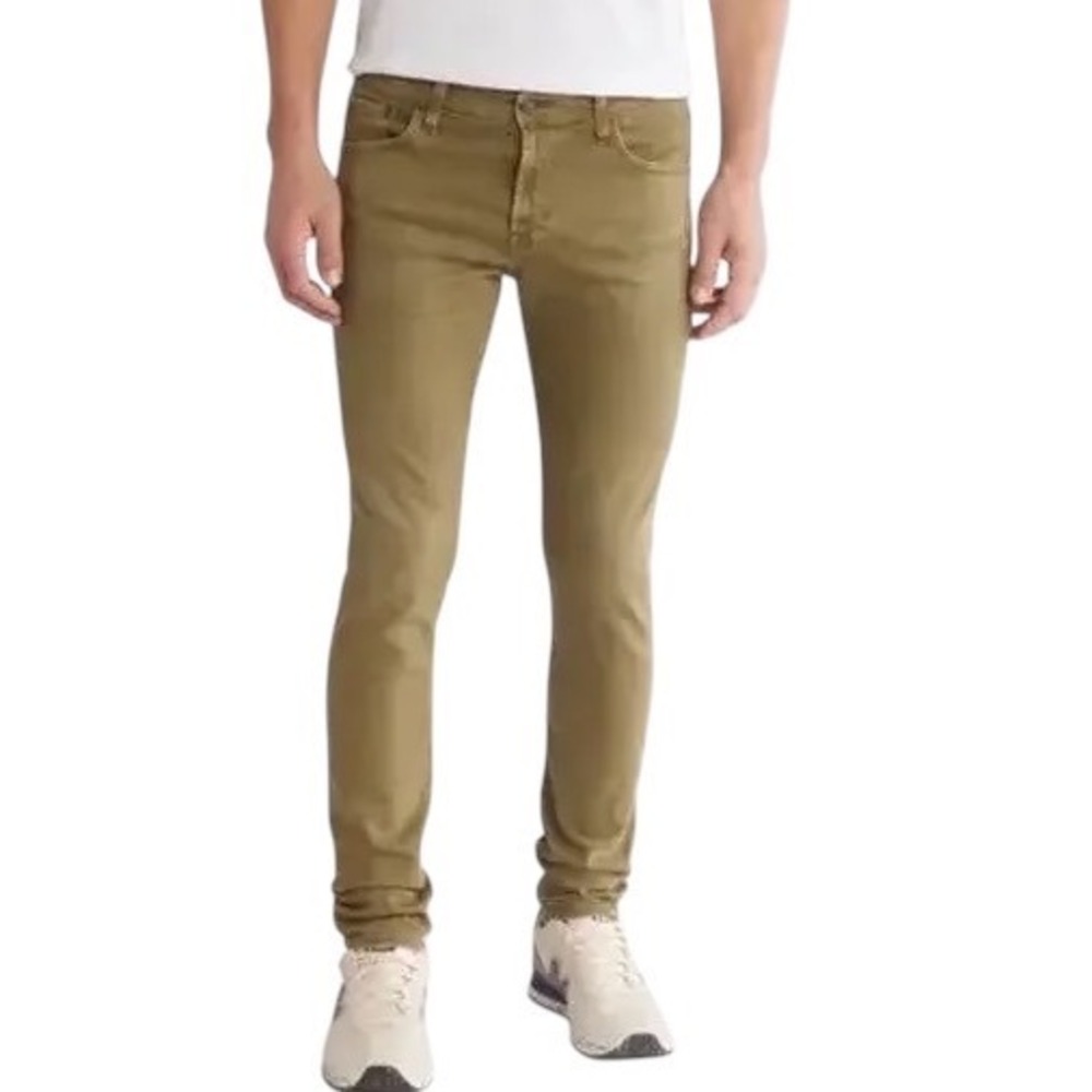 NWT Adriano Goldschmied Mens Dylan Slim Skinny Stretch Sateen Jeans Green Sz 31